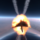 VSS Unity rocket motor burn during the mission.